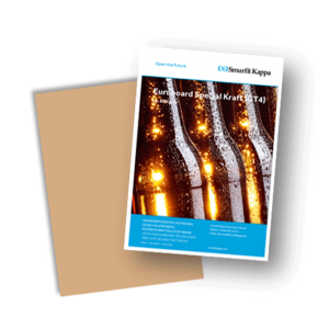 Мелованный макулатурный картон: Еврокартон со специальным крафтлайнером