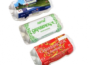 Контейнер для 10 яиц с этикеткой (ЯК-10S)