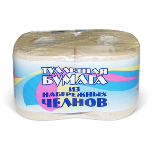 Туалетная бумага на гильзе 2-х штучная