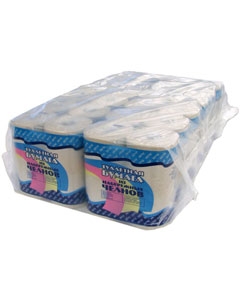 Бумага туалетная на гильзе, с тиснением и перфорацией, 4/2 рулона (групповая упаковка)