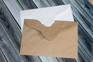 Конверт К-6 (135*195), клапан фигурный (Декстрин)