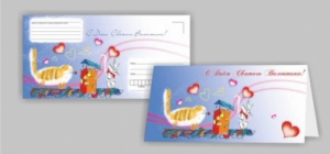 Поздравительный набор "С Днем Святого Валентина" (кот))