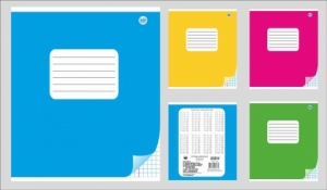 Тетрадь школьная (170*205) Серия "Однотонные" (в клетку) 18 листов