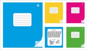 Тетрадь школьная (170*205) Серия "Однотонные" (линованная) 18 листов