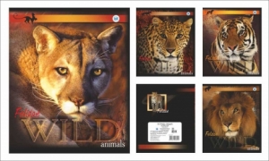 Тетрадь общая (170*205) Серия "Дикий мир. Хищники" 48 л.