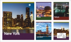 Тетрадь общая (170*205) Серия "Города-2" 48 л.