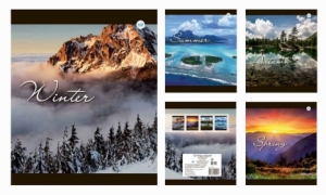 Тетрадь общая (170*205)  Сезоны, зак. 2284-17, 48 л