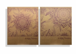 Тетрадь общая (170*205)  Крафт- Цветы, 48 л