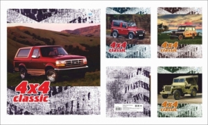 Тетрадь общая (170*205) Авто Quattro, зак. 121-19, 48 л