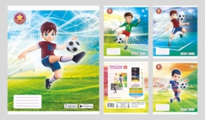 Футбол клетка. Тетрадь школьная (170*205) 12 л