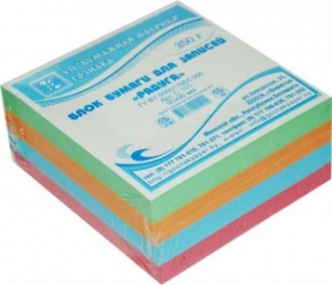 Блок бумаги для записей 250 г, Радуга